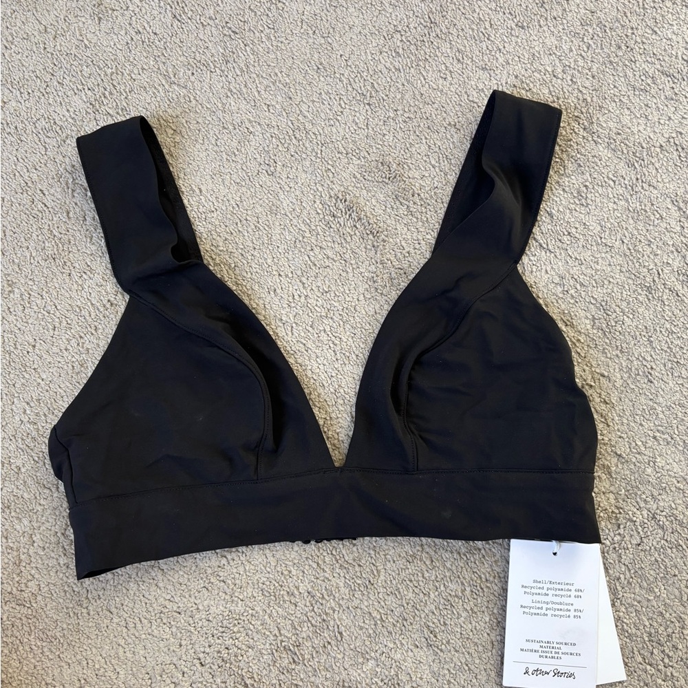& Other Stories plunge bikini top